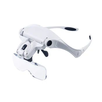 Head Mount Magnifying Glass with LED Professional Loupe Light Bracket Headband Interchangeable 1.0X 1.5X 2.0X 2.5X 3.5X
Head Mount Magnifying Glass with LED Professional Loupe Light Bracket Headband Interchangeable 1.0X 1.5X 2.0X 2.5X 3.5X