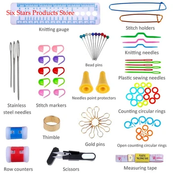 100pcs Aluminum Crochet Hook Knitting Needles Sewing Tools Set Sweater Knit
100pcs Aluminum Crochet Hook Knitting Needles Sewing Tools Set Sweater Knit