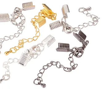 10pcs Brass Clasp Clip Ends Set Lobster Claw Clasp with Cord Crimp Extender Chain Terminator Gunmetal Golden,Silver,Platinum F80
10pcs Brass Clasp Clip Ends Set Lobster Claw Clasp with Cord Crimp Extender Chain Terminator Gunmetal Golden,Silver,Platinum F80
