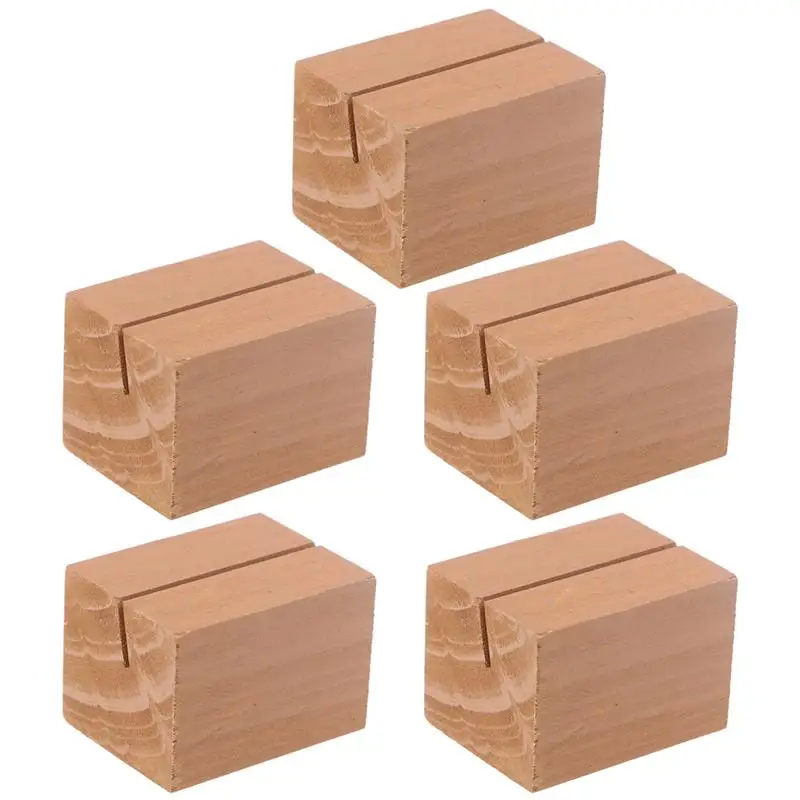 10pcs Rustic Natural Wood Rectangular Slot Position Table Place Card Holders (Light Brown)
10pcs Rustic Natural Wood Rectangular Slot Position Table Place Card Holders (Light Brown)