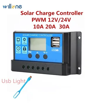 Willone 24V 12V Auto Solar Panel Battery Charge Controller 30A 20A 10A LCD Solar Collector Regulator with Dual USB
Willone 24V 12V Auto Solar Panel Battery Charge Controller 30A 20A 10A LCD Solar Collector Regulator with Dual USB