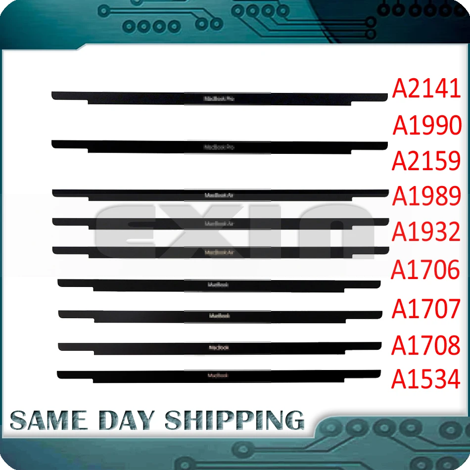 10Pcs for MacBook Pro Air A1706 A1707 A1708 A1989 A1990 A2141 A1534 A1932 LCD Screen Glass Trim Logo Bezel Front Display Cover
10Pcs for MacBook Pro Air A1706 A1707 A1708 A1989 A1990 A2141 A1534 A1932 LCD Screen Glass Trim Logo Bezel Front Display Cover