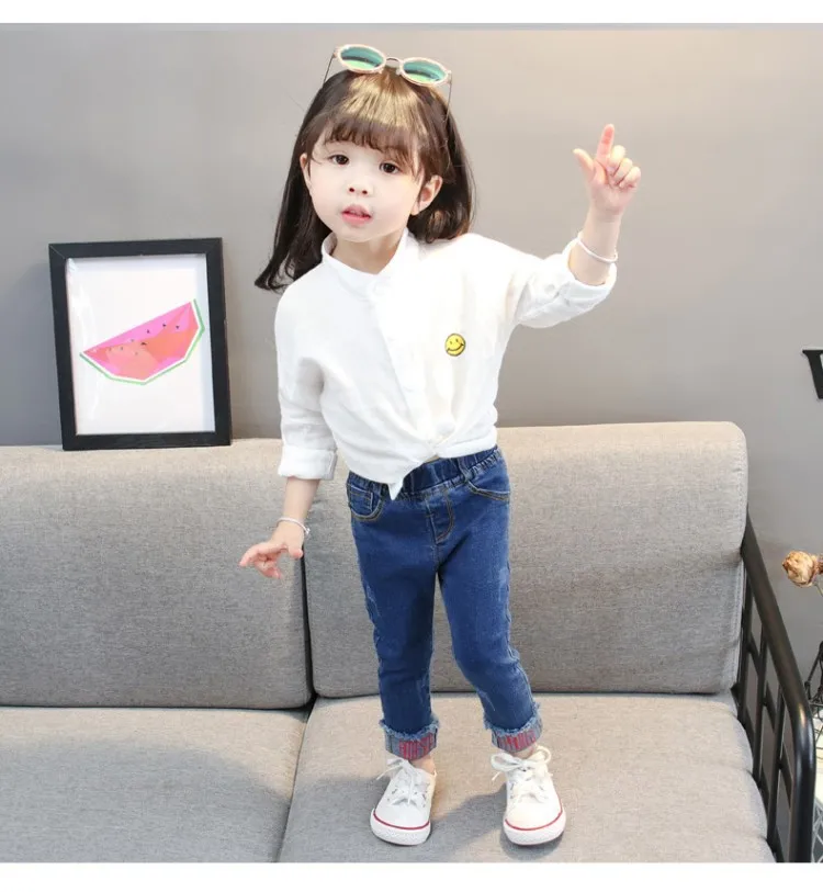 2019 Spring New Style Girls Trousers Fashion Versatile Cool Elasticity Lettered Pattern Jeans
2019 Spring New Style Girls Trousers Fashion Versatile Cool Elasticity Lettered Pattern Jeans