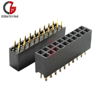 10Pcs 2x10 Pin Double Row Female Pin Header 20P 2.54mm Straight Pin Header Pitch Socket Strip JST Connector for Arduino
10Pcs 2x10 Pin Double Row Female Pin Header 20P 2.54mm Straight Pin Header Pitch Socket Strip JST Connector for Arduino