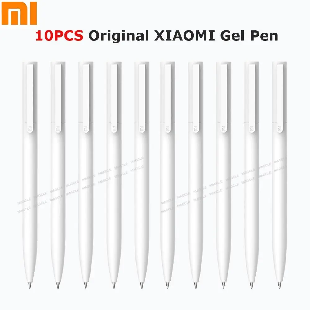 Xiaomi Mijia 10Pcs Gel Pens 0.5mm bullet pen White PREMEC Smooth Switzerland Refill MiKuni Japan Ink black/Blue Replacement Ink
Xiaomi Mijia 10Pcs Gel Pens 0.5mm bullet pen White PREMEC Smooth Switzerland Refill MiKuni Japan Ink black/Blue Replacement Ink