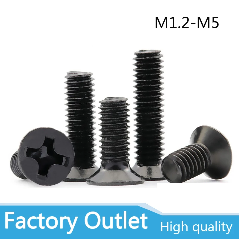 100/55pcs Countersunk Falt Head Phillips Screw M1.2 M1.4 M1.6 M1.7 M2 M2.5 M3 M4 M5 Carbon Steel Laptop Screw for Lenovo Samsung
100/55pcs Countersunk Falt Head Phillips Screw M1.2 M1.4 M1.6 M1.7 M2 M2.5 M3 M4 M5 Carbon Steel Laptop Screw for Lenovo Samsung