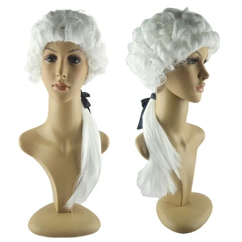 Cosplay Wigs White Lawyer Costume Accessories Wig For Men Women Costume Synthetic Curly Hair Woman Adult Halloween
Cosplay Wigs White Lawyer Costume Accessories Wig For Men Women Costume Synthetic Curly Hair Woman Adult Halloween