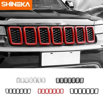 

SHINEKA Car Sticker For Jeep Grand Cherokee 2014-2016 2017+ Front Grille Decorative Cover Original Models For Grand Cherokee