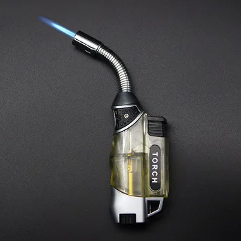 Pipe Gas Lighter Turbo Torch Lighters Smoking Accessories Kitchen Lighter Visible Cigar Cigarettes Lighter Gadgets for Men
Pipe Gas Lighter Turbo Torch Lighters Smoking Accessories Kitchen Lighter Visible Cigar Cigarettes Lighter Gadgets for Men