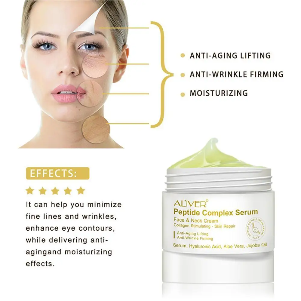 30ml Peptide Complex Serum Face Cream Collagen Simulating Serum Firming Face Anti-wrinkle Repair Skin Anti-aging Cream Lift V6Z1
30ml Peptide Complex Serum Face Cream Collagen Simulating Serum Firming Face Anti-wrinkle Repair Skin Anti-aging Cream Lift V6Z1