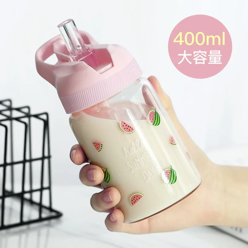 Cup with Straw Adults INS Wind GIRL'S Glass Bottle Summer Super Cute Mini Cup with Lid Carry-on Carriable Jane
Cup with Straw Adults INS Wind GIRL'S Glass Bottle Summer Super Cute Mini Cup with Lid Carry-on Carriable Jane