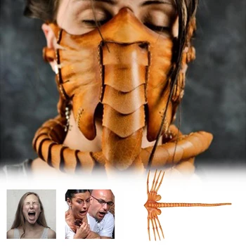 Halloween Cosplay Face Mask Realistic Scorpion Mask Scorpion Resin Cosplay Face Worm Mask Halloween Props Accessories
Halloween Cosplay Face Mask Realistic Scorpion Mask Scorpion Resin Cosplay Face Worm Mask Halloween Props Accessories