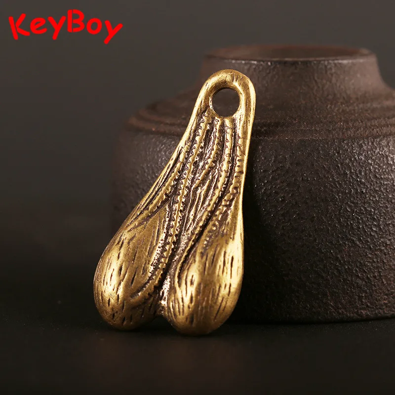Solid Brass Men Testicles Pendant for Keychain Trendy Balls Keyring Hanging Jewelry Novelty Car Key Chain Fob Punk DIY Accessory | Украшения