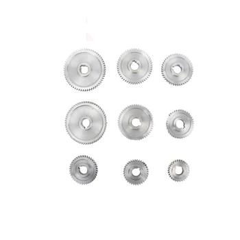 Free Shipping 9Pcs/Set Exchange Metal Gears Variable Speed Mini Lathe Instead Gears