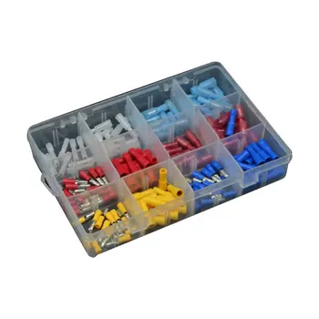150Pcs 24-10 Awg Assorted Insulated Mixed Nylon Female Male Bullet Butt Wire Crimp Terminals Connector Assortment Kit 
150Pcs 24-10 Awg Assorted Insulated Mixed Nylon Female Male Bullet Butt Wire Crimp Terminals Connector Assortment Kit