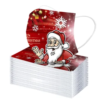 50 Pc Disposable Santa Claus Pattern Masks Unisex Christmas Printed Soft Masks Adults 3-layer Meltblown Cloth Masks Mondkapjes
50 Pc Disposable Santa Claus Pattern Masks Unisex Christmas Printed Soft Masks Adults 3-layer Meltblown Cloth Masks Mondkapjes