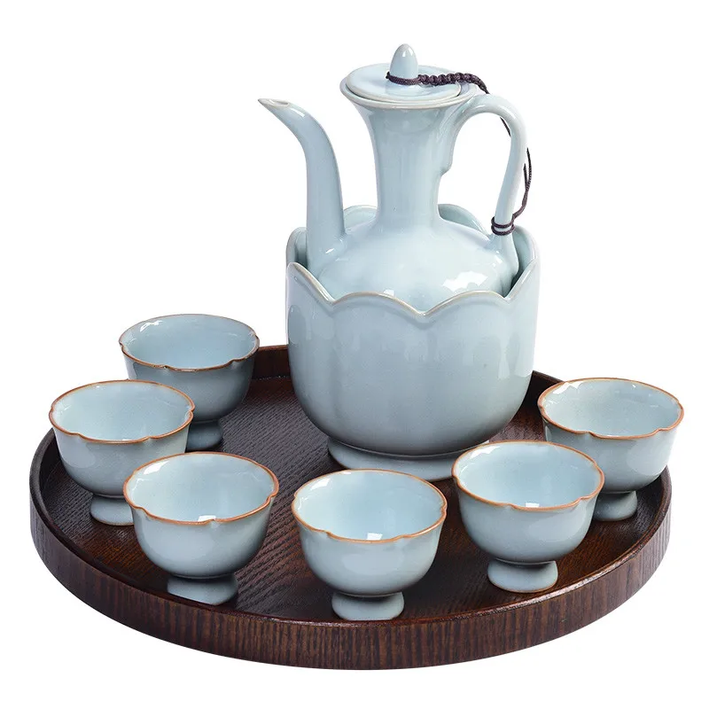 Liquor Glass Set Household Spirits Glass Wine Set Ceramic Wine Pot Cleaning Ru Ware Glass Antique Imitation Liquor Divider
Liquor Glass Set Household Spirits Glass Wine Set Ceramic Wine Pot Cleaning Ru Ware Glass Antique Imitation Liquor Divider