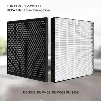 2PCS Replacement FZ-W53SEF HEPA and Activated Carbon Filter for Sharp Air Filter FU-S51E, FU-W43E, FU-W53E FU-S40E
2PCS Replacement FZ-W53SEF HEPA and Activated Carbon Filter for Sharp Air Filter FU-S51E, FU-W43E, FU-W53E FU-S40E