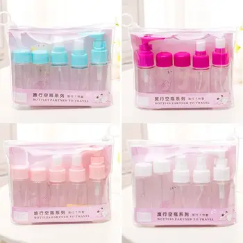7Pcs Portable Refillable Empty Bottles Set Makeup Pump Spray Container Plastic Screw Cap Dispenser Clear Organizer With Notes
7Pcs Portable Refillable Empty Bottles Set Makeup Pump Spray Container Plastic Screw Cap Dispenser Clear Organizer With Notes