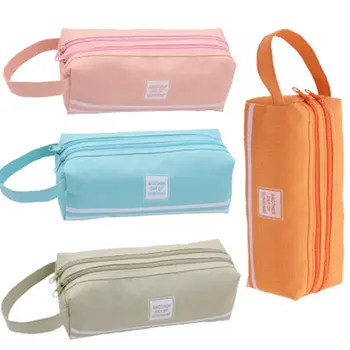 Oxford Cloth Custom Large Capacity Packet Neutral Double Layer Student Solid Color Canvas Pencil Case Small Bag
Oxford Cloth Custom Large Capacity Packet Neutral Double Layer Student Solid Color Canvas Pencil Case Small Bag