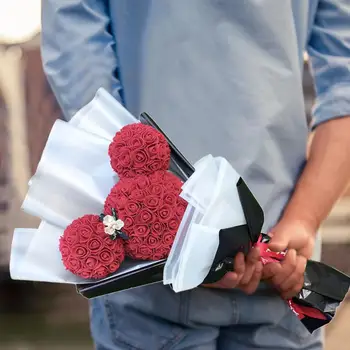 Artificial Flower Bouquet Rose Bubble Eternal Flower Bear For Valentine's Day Mother Day Gift Venue Layout Party Home Decoration
Artificial Flower Bouquet Rose Bubble Eternal Flower Bear For Valentine's Day Mother Day Gift Venue Layout Party Home Decoration