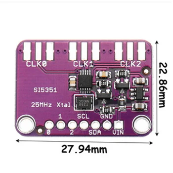 1pc Si5351A I2C 25MHZ Clock Generator Breakout Board Module 8KHz to 160MHz for Arduino
1pc Si5351A I2C 25MHZ Clock Generator Breakout Board Module 8KHz to 160MHz for Arduino