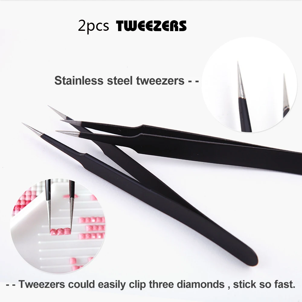 Evershine Diamond Painting Tool Stainless Steel Tweezers Diamond Embroidery Accessories Fast Pasted Cross Stitch Kit Handcraft
Evershine Diamond Painting Tool Stainless Steel Tweezers Diamond Embroidery Accessories Fast Pasted Cross Stitch Kit Handcraft