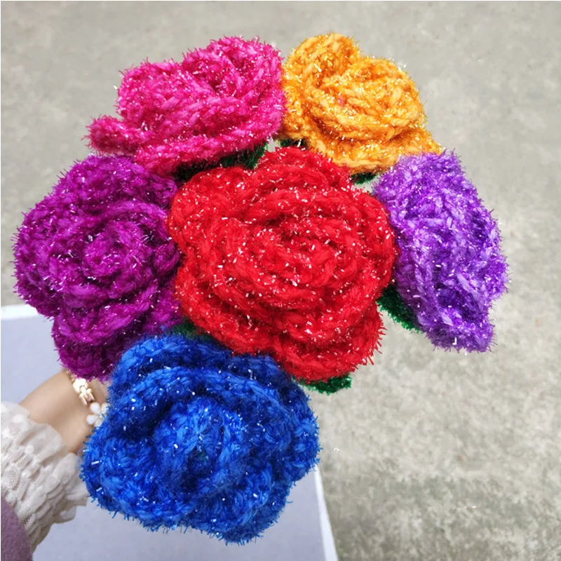 Flower arrangement Rose Hand-Woven Baby Stuffed Plush Toy Doll Children Birthday Gift Creative handicraft Decorations for Home
Flower arrangement Rose Hand-Woven Baby Stuffed Plush Toy Doll Children Birthday Gift Creative handicraft Decorations for Home