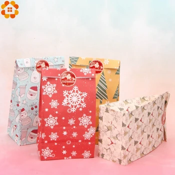 24PCS Candy Gift Bags With Stickers Mix Types Deer Snowflakes Merry Christmas Guests Packaging Boxes Christmas Party Gift Decor
24PCS Candy Gift Bags With Stickers Mix Types Deer Snowflakes Merry Christmas Guests Packaging Boxes Christmas Party Gift Decor