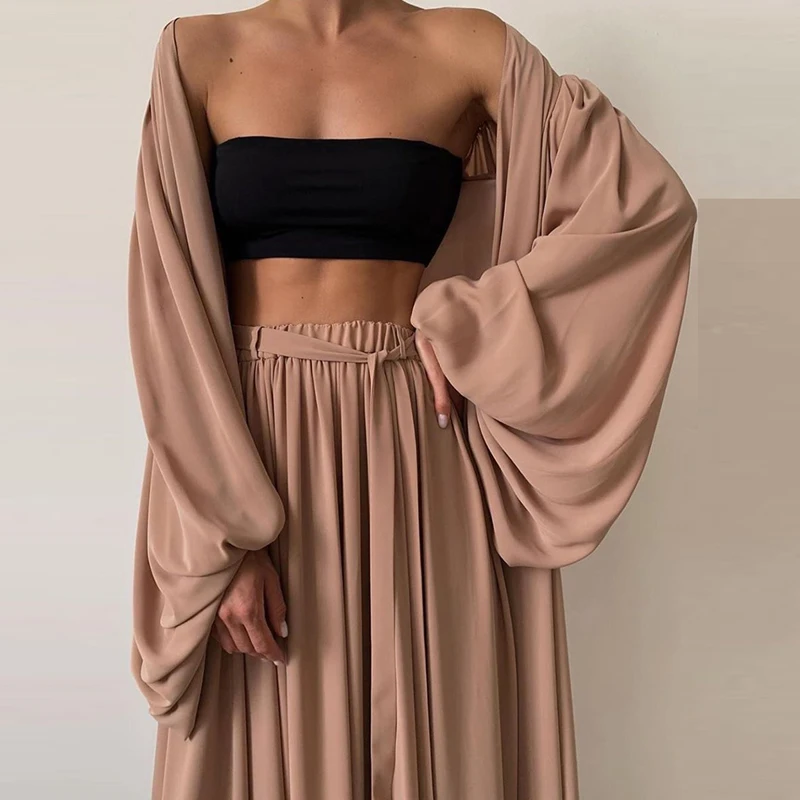 New Product Women's Spring And Summer Ladies Sexy Coat Three Piece Suit Solid Long Sleeve Female Clothing Women Suits Clothes
New Product Women's Spring And Summer Ladies Sexy Coat Three Piece Suit Solid Long Sleeve Female Clothing Women Suits Clothes