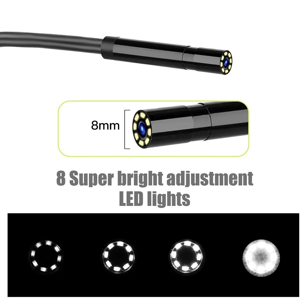 4.31080P Inspection Borescope Monitor Endoscope Camera Pipe Car Repair Tool Kit