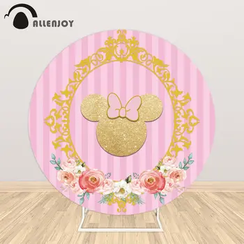 Allenjoy Mouse Head Cartoon Circle Round Backdrops Wallpapers Flowers Pink Stripe Bow Elastic Table Cover Elastic Backgrounds
Allenjoy Mouse Head Cartoon Circle Round Backdrops Wallpapers Flowers Pink Stripe Bow Elastic Table Cover Elastic Backgrounds
