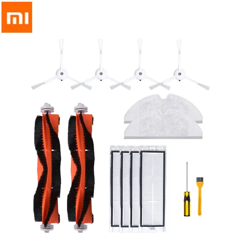 14Pcs for XIAOMI Mijia Smart Home Robot Vacuum Cleaner Accessories Parts Robot Main Brush Side Brush Filter Comb Screw Mop Cloth
14Pcs for XIAOMI Mijia Smart Home Robot Vacuum Cleaner Accessories Parts Robot Main Brush Side Brush Filter Comb Screw Mop Cloth