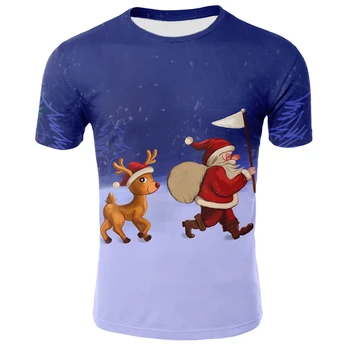 3D Funny T shirts Elk and Santa Claus Printed Tshirt Men Women Summer O-Neck Short Sleeve 3D Christmas T shirt
3D Funny T shirts Elk and Santa Claus Printed Tshirt Men Women Summer O-Neck Short Sleeve 3D Christmas T shirt
