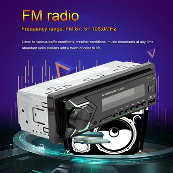Music Car MP3 Player Memory Function AM FM AUX In With Bluetooth Charging Multicolor Backlight Radio Receiver LCD Display
Music Car MP3 Player Memory Function AM FM AUX In With Bluetooth Charging Multicolor Backlight Radio Receiver LCD Display