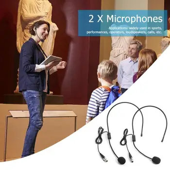 Multi-function Portable 2pcs Mini XLR 3 Pin TA3F Plug Earhook Head-Mounted Headworn Mic Headset Microphones Universal Dropship
Multi-function Portable 2pcs Mini XLR 3 Pin TA3F Plug Earhook Head-Mounted Headworn Mic Headset Microphones Universal Dropship