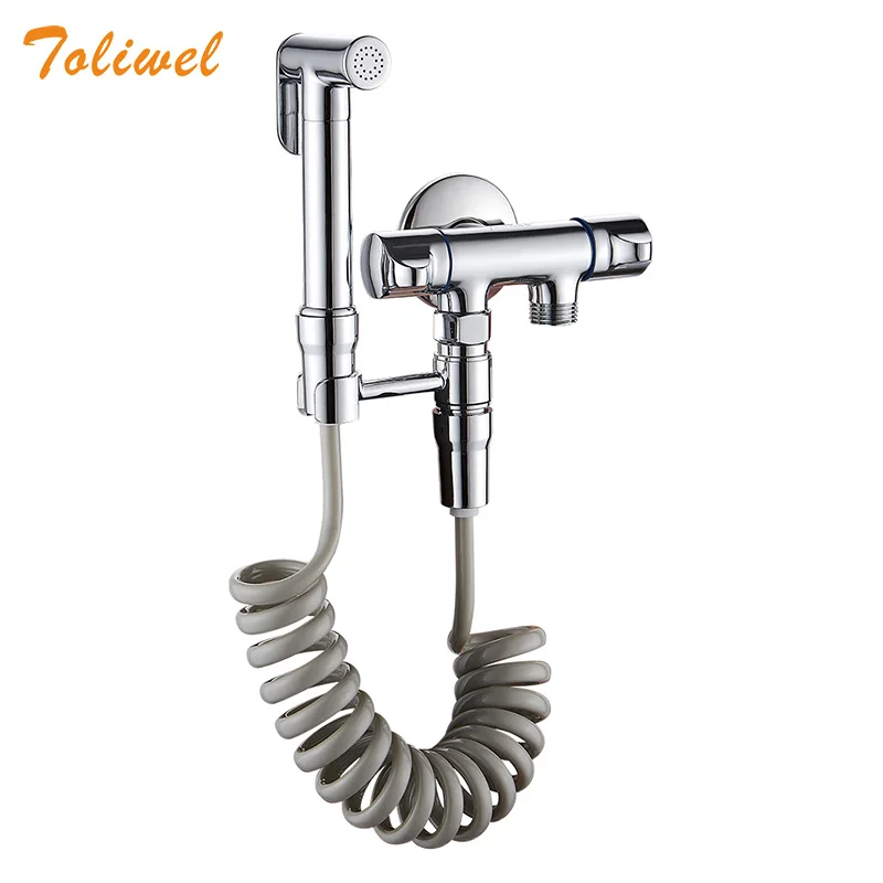 Toilet Handheld Bidet Sprayer Portable Shattaf Set with Jet 1 Inlet 2 outlet Valve Muslim Shower With Brass Head
Toilet Handheld Bidet Sprayer Portable Shattaf Set with Jet 1 Inlet 2 outlet Valve Muslim Shower With Brass Head