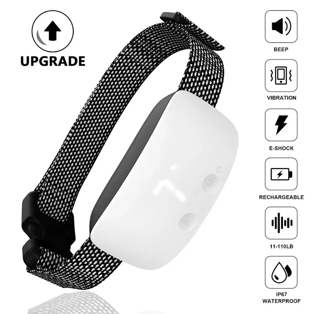 Auto Anti Barking Device Dog Training Collar No Bark E-Colalr With Shock Beep Vibrating Waterproof Rechargeable For Dogs
Auto Anti Barking Device Dog Training Collar No Bark E-Colalr With Shock Beep Vibrating Waterproof Rechargeable For Dogs