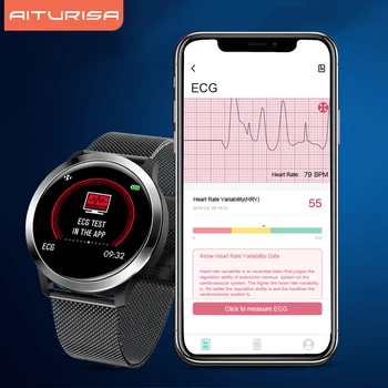 ECG PPG Smart Watch Blood Pressure Heart Rate Monitor Multi-languages Life Waterproof Smartwatch For Men Women
ECG PPG Smart Watch Blood Pressure Heart Rate Monitor Multi-languages Life Waterproof Smartwatch For Men Women