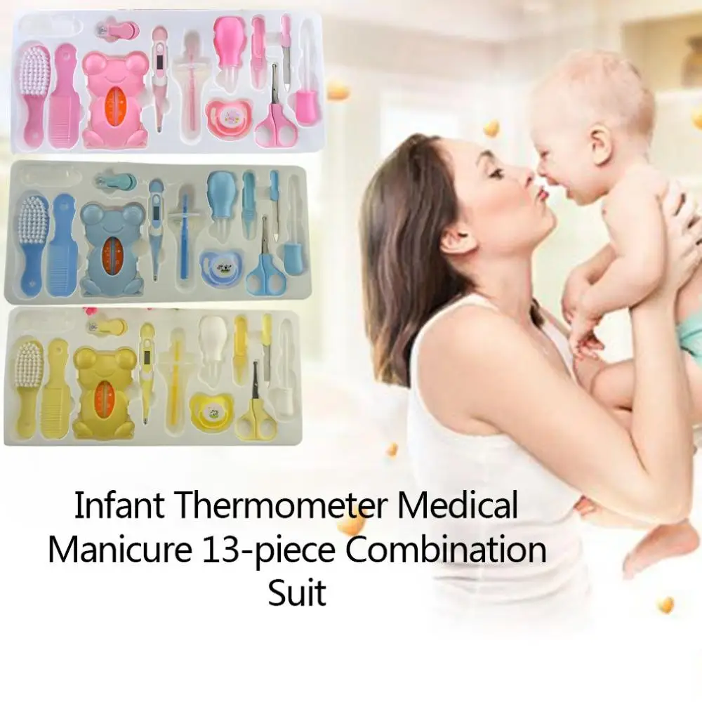 Baby Nail Scissors Set Newborn Nail Clippers Trimmer Manicure Hair Thermometer Safety Scissors Nail Care Suit 
Baby Nail Scissors Set Newborn Nail Clippers Trimmer Manicure Hair Thermometer Safety Scissors Nail Care Suit