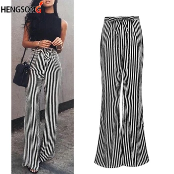 Spring High Waist Women Pants Temperament Commuter Black And White Striped Pants Casual Trousers Thin Wide-leg Pants Female
Spring High Waist Women Pants Temperament Commuter Black And White Striped Pants Casual Trousers Thin Wide-leg Pants Female