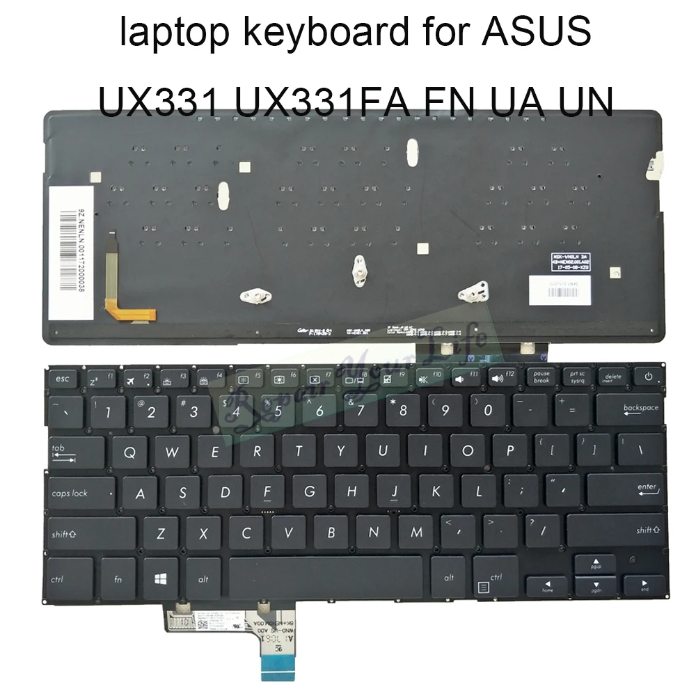 

Backlit keyboard UX331 Replacement keyboards for ASUS zenbook UX331FN UX331U UX 331 UN FA US English black laptop Screw set sale