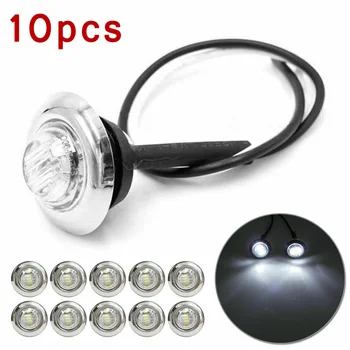 10pcs White 12V 3/4 Inch LED Bullet Button Side Marker Light IP68 Waterproof Universal For Car Truck Trailer
10pcs White 12V 3/4 Inch LED Bullet Button Side Marker Light IP68 Waterproof Universal For Car Truck Trailer