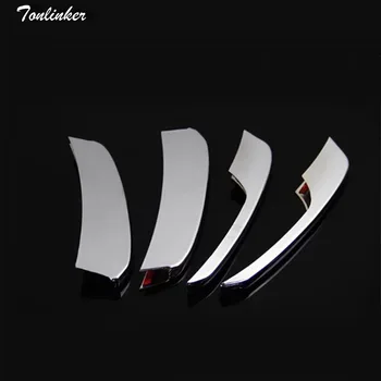 Tonlinker 4 PCS DIY Car styling ABS Chrome Front fog lamps decorative light Cover case Stickers for AUDI Q5 2013 accessories 
Tonlinker 4 PCS DIY Car styling ABS Chrome Front fog lamps decorative light Cover case Stickers for AUDI Q5 2013 accessories
