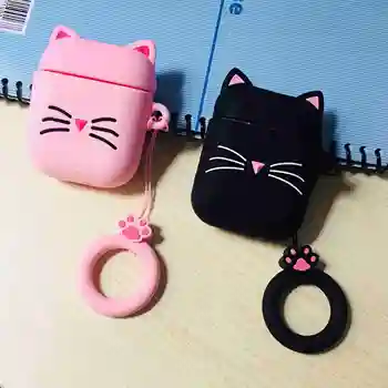 For airpods Pro For airpods 1/2 Case Cute Cat Cartoon Lovely silicon Protective Cover For air pods Pro 3 Wireless Earphone Case
For airpods Pro For airpods 1/2 Case Cute Cat Cartoon Lovely silicon Protective Cover For air pods Pro 3 Wireless Earphone Case