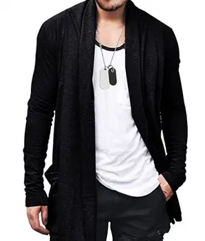 Spring and Autumn Casual Loose Solid Color Long Sleeves Men's Cardigan with Two Pockets Simple All-match Style
Spring and Autumn Casual Loose Solid Color Long Sleeves Men's Cardigan with Two Pockets Simple All-match Style
