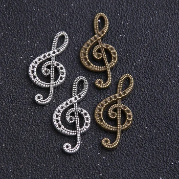 10pcs Fashion Two Color Metal 15*33mm Drill 1mm Lovely Musical Note Jewelry Charms Pendants Jewelry Findings
10pcs Fashion Two Color Metal 15*33mm Drill 1mm Lovely Musical Note Jewelry Charms Pendants Jewelry Findings