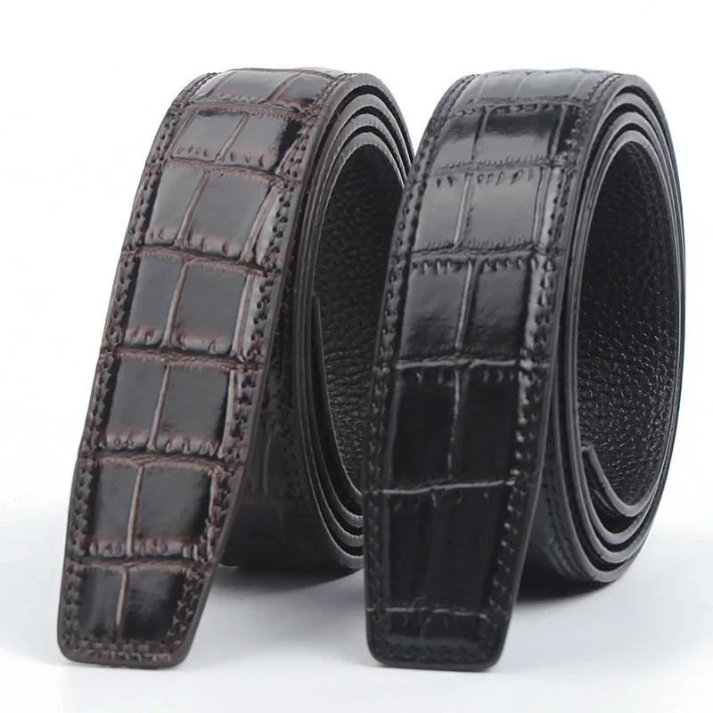 Crocodile Pattern MEN'S Leather Belt Body Full-grain Leather Genuine Leather Automatic Buckle 3.5 Cm Headless Belt with Article
Crocodile Pattern MEN'S Leather Belt Body Full-grain Leather Genuine Leather Automatic Buckle 3.5 Cm Headless Belt with Article