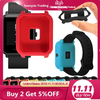 

Soft TPU Protection Silicone Full Case Cover For Huami /Amazfit /Bip /Youth Watch wearable devices fitness bracelet relogio