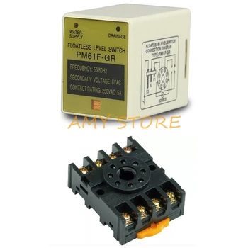 Float-less Electric Water Liquid Level Relay PM61F-GR 110V/220V With PF083A/PYF083A Socket
Float-less Electric Water Liquid Level Relay PM61F-GR 110V/220V With PF083A/PYF083A Socket